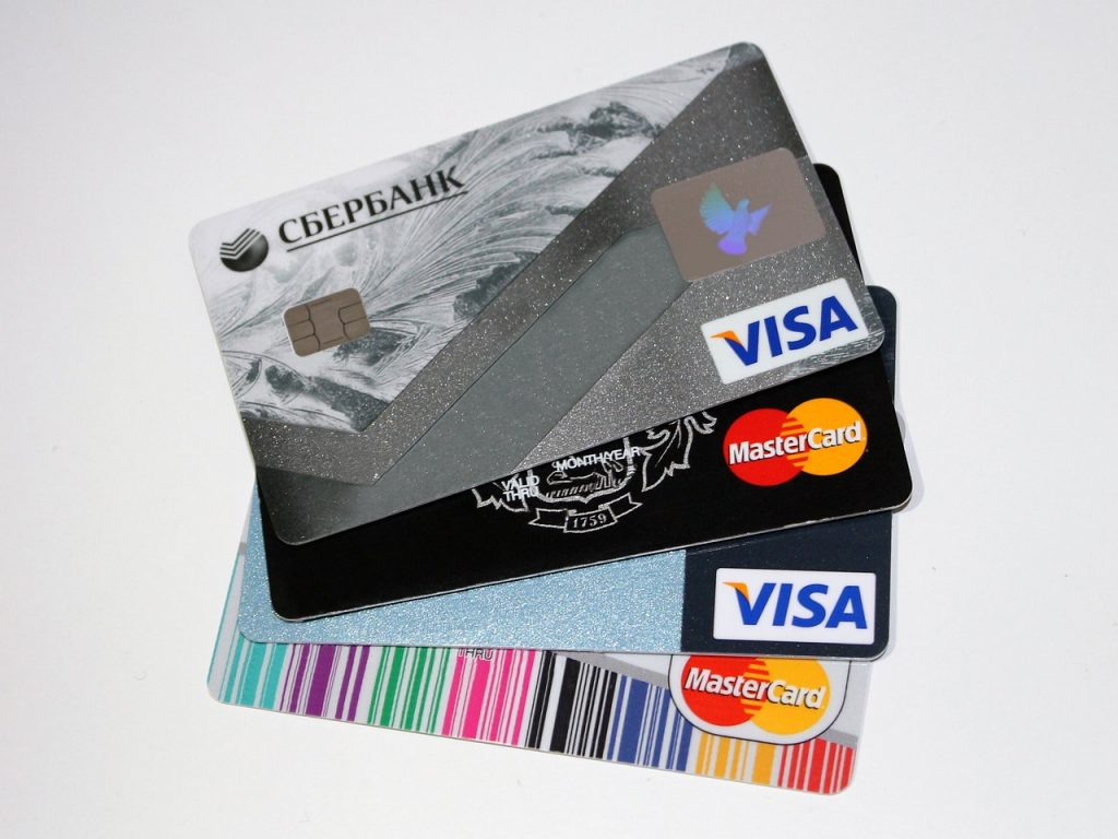 credit cards display