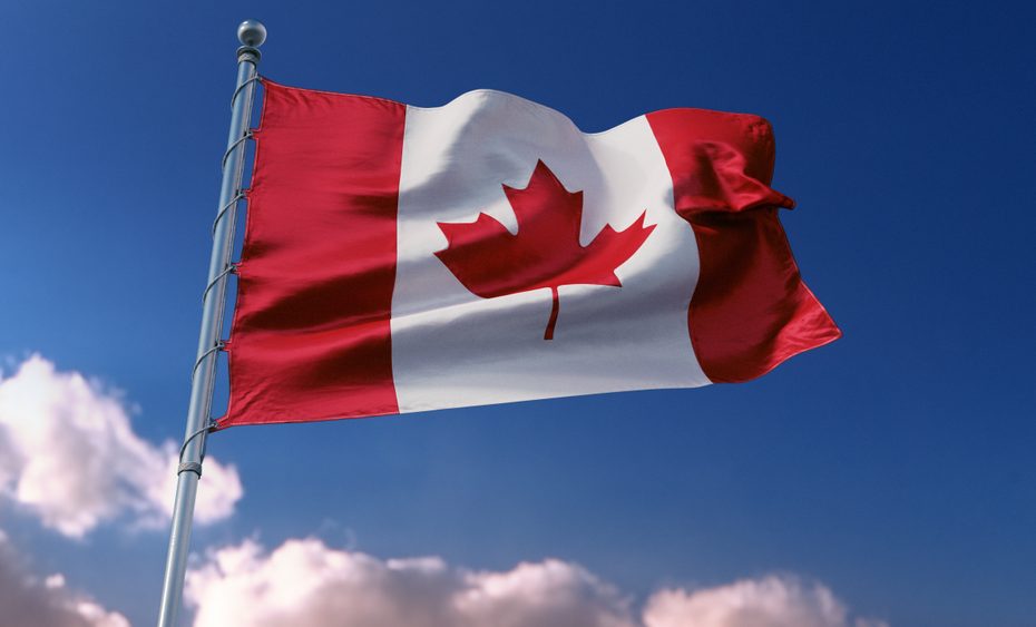 Canadian flag to symbolize payment gateway canada